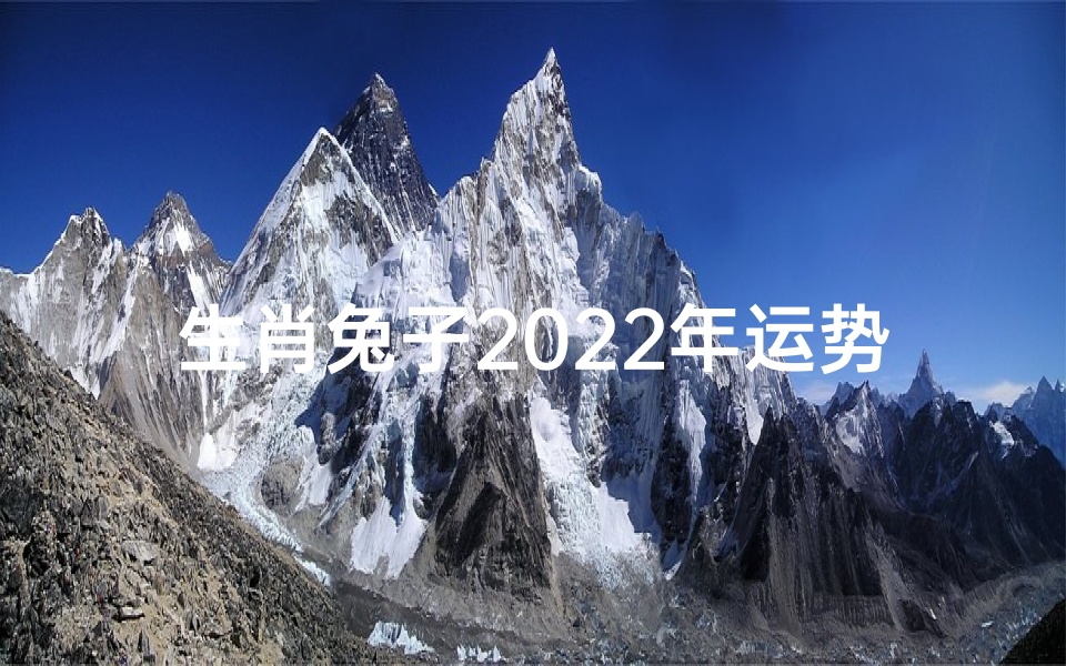 生肖兔子2022年运势大揭秘！