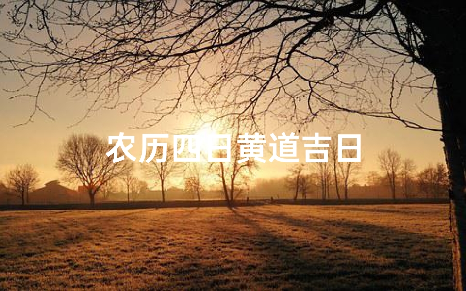 农历四日黄道吉日