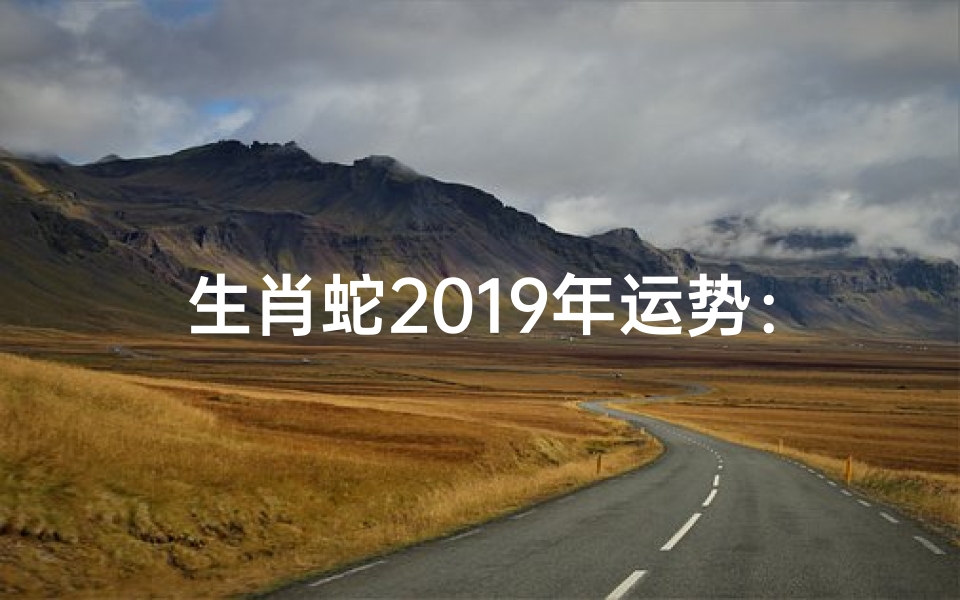 生肖蛇2019年运势：财运亨通事业有望稳步向前发展