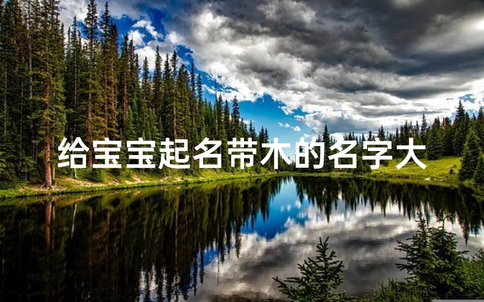 给宝宝起名带木的名字大全(五行含木的名字大全推荐介绍)