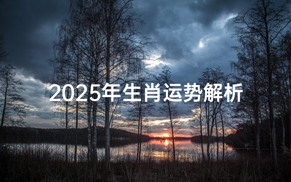 2025年生肖运势解析-提前布局未来一年吉祥