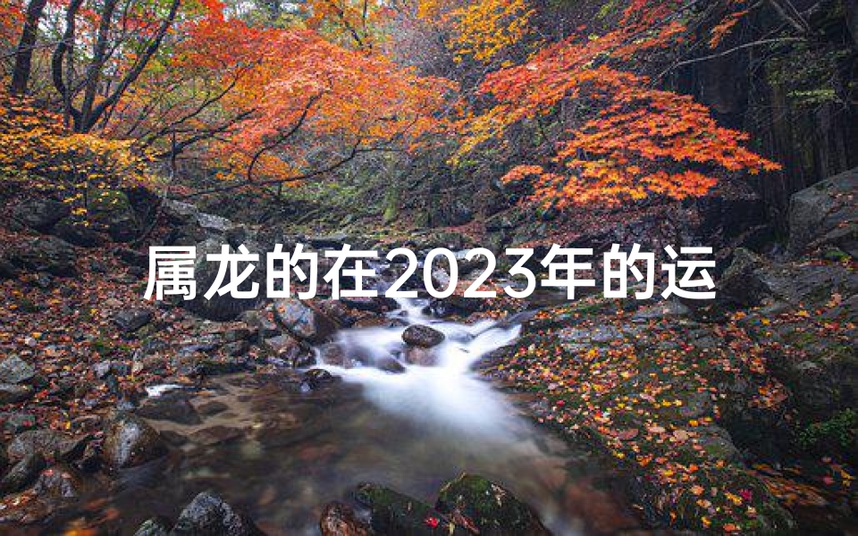 属龙的在2023年的运气(属龙2023：龙腾盛世，好运连连)