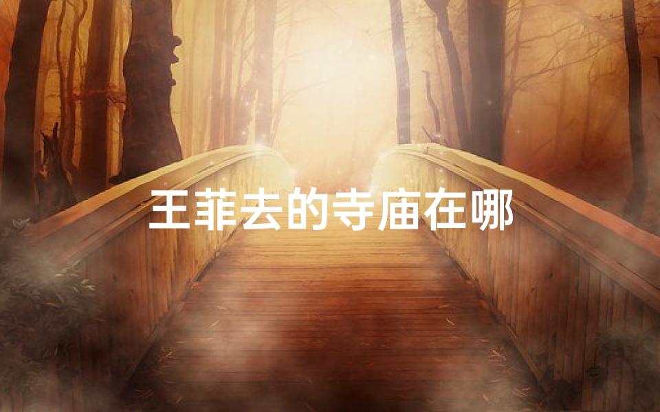王菲去的寺庙在哪
