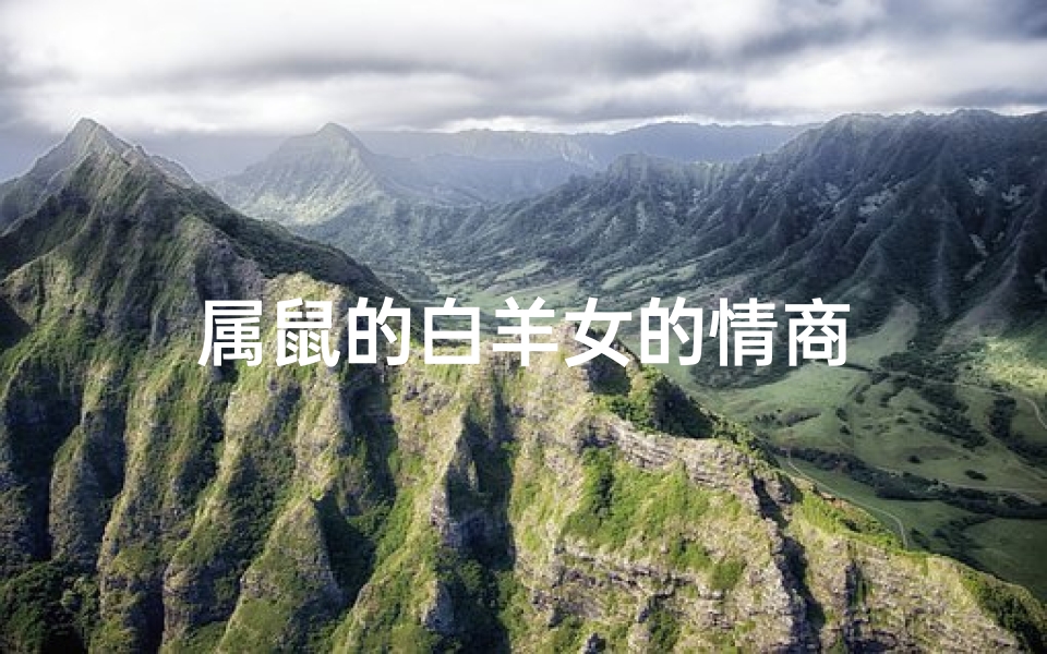 属鼠的白羊女的情商