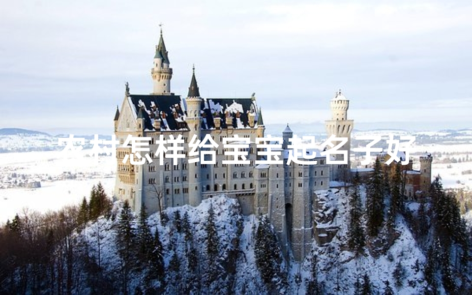 农村怎样给宝宝起名子好听(怎样给小孩取一个好的名字)