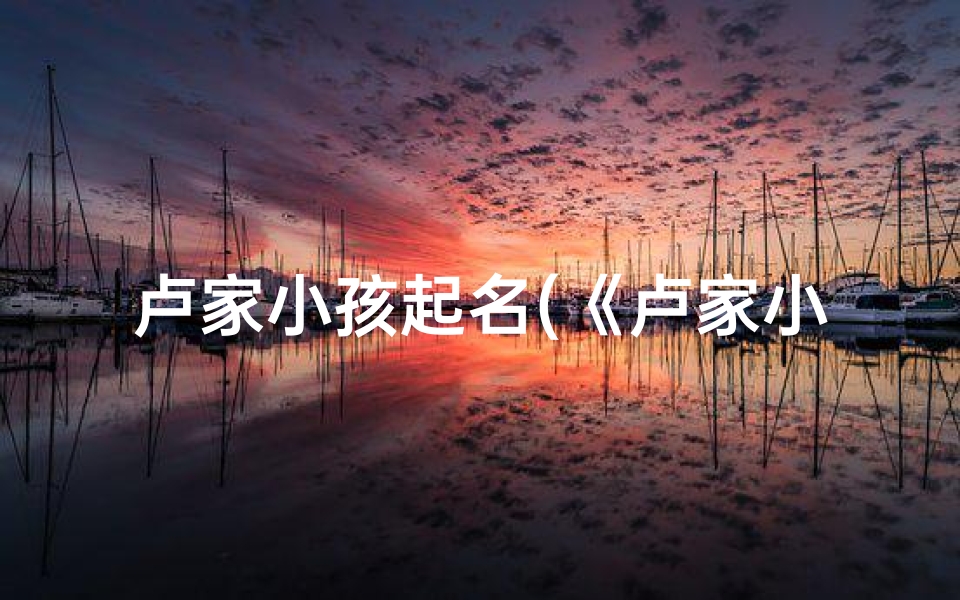 卢家小孩起名(《卢家小孩：成长路上的点点滴滴》)