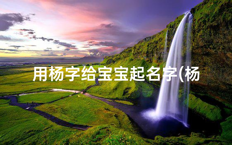 用杨字给宝宝起名字(杨姓宝宝好名字大全)